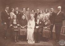 1930-е годы, свадьба в Вилейке. Фотограф Берман. Фото предоставлено kraj.by отделом ЗАГС Вилейского райисполкома