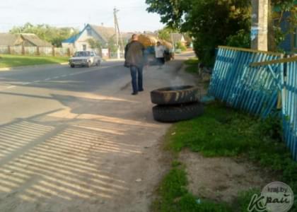 3 июня в Докшицах у молоковоза на ходу оторвались два колеса (ФОТО)