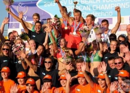 Все золото Чемпионата Европы по пляжному волейболу в Молодечно увезли россияне (ФОТО, ВИДЕО)