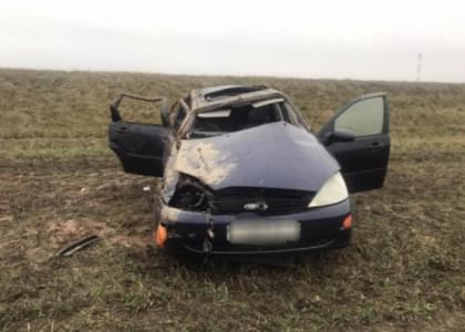При опрокидывании Ford в Глубокском районе пострадали два пассажира