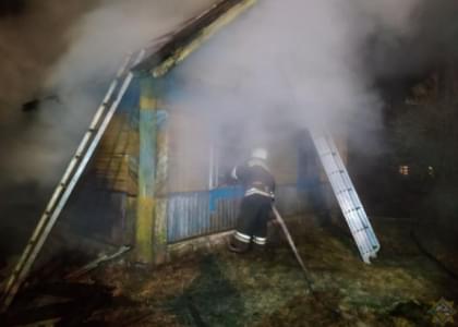 В Ошмянском районе на пожаре погиб мужчина