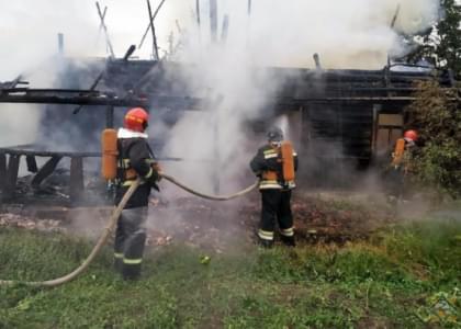 В Глубокском районе на пожаре в своем доме погиб 62-летний мужчина