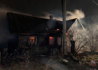 В Докшицах на пожаре в своем доме погиб 61-летний мужчина