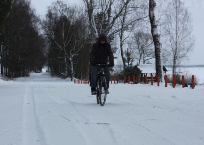 Вилейчанин ездит на работу на самодельном велосипеде даже в лютые морозы: «Мой рекорд – минус 25»