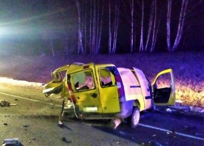 Лобовое столкновение под Воложином – в автоаварии погибли 18-летний водитель «Фиата» и з Ошмян и 46-летний пассажир