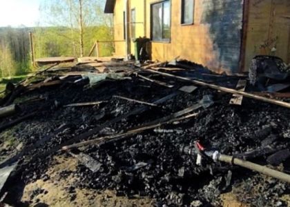 Печь бани-бочки перекалили в Воложинском районе – едва не сгорел стоящий рядом дом 