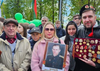  Николай Шульга Победу встретил в Берлине. Его  вспоминали сегодня сын, внуки и правнуки   