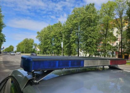 В Молодечно ГАИ проверяет мотоциклистов 