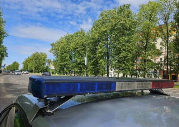 В Молодечно ГАИ проверяет мотоциклистов 