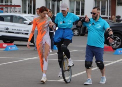 В Поставах проходят съёмки тревел-шоу «Велобайки-квест» 