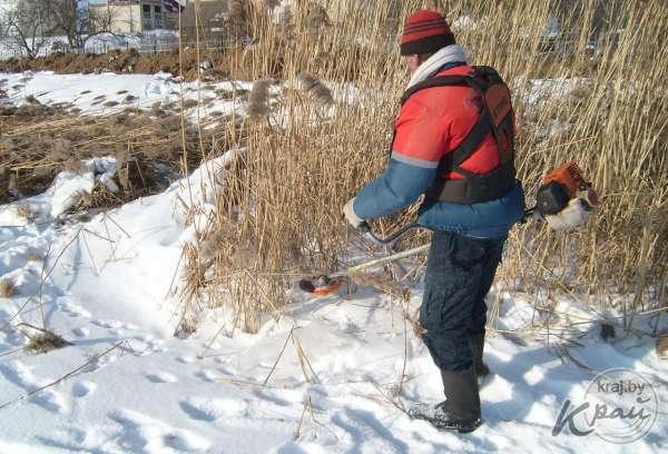 Работы на набережной озера Кагальное в Глубоком. Фото Андрея Панкрата