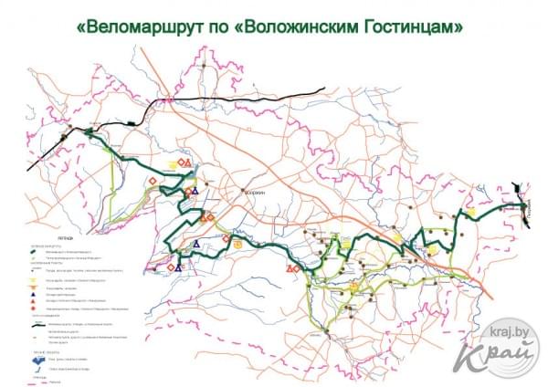 Карта воложинского района подробная с деревнями