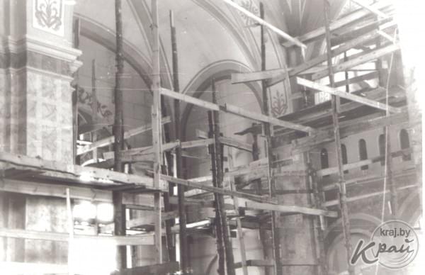 Реставрация вилейского костела в 1980-е годы
