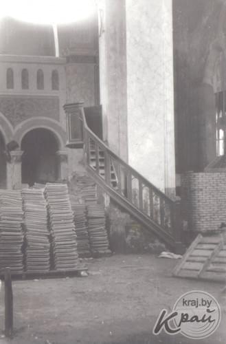 Вилейский костел до реставрации. 1970-е годы