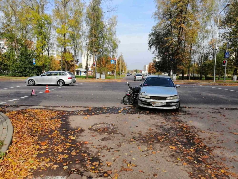 Авария в Молодечно произошла 4 октября. Фото предоставлено kraj.by Дианой Галузо