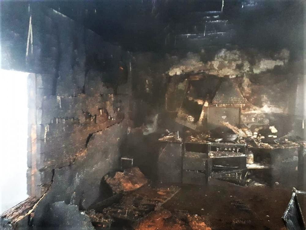 Пожар в Раковцах Сморгонского района 15 января. Выгорела квартира